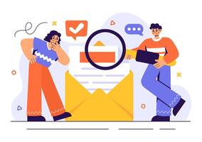 Career Opportunity Illustration with Hiring Process and Business Interview Scene vector