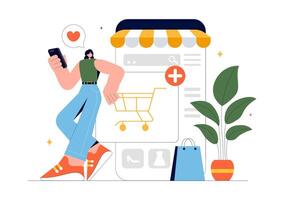 E-commerce Platform with Shopping Cart and Payment Gateway vector