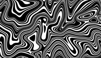 Black and white wavy background. Stylish texture with wavy stripes lines. vector