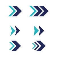 Arrow Sign with Different Style vector