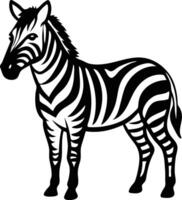 Zebra Head Silhouette Available on EPS File vector