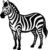 Zebra Running Silhouette Available on EPS File vector