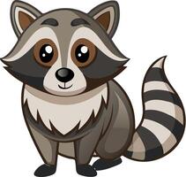 Curious Raccoon Portrait Available on EPS File vector
