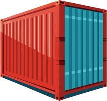 Massive Shipping Container Available on EPS File vector