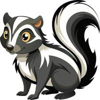 Wildlife Skunk Available on EPS File vector