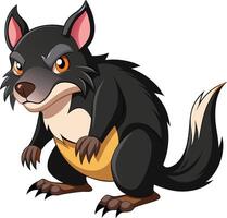 Aggressive Tasmanian Devil Available on EPS File vector