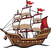 Modern Ship Available on EPS File vector