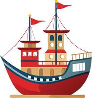 Cargo Ship Available on EPS File vector
