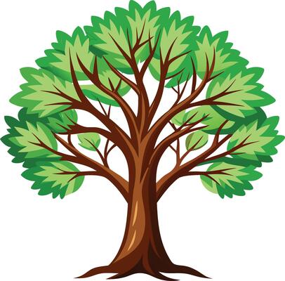 Majestic Oak Tree Available on EPS File