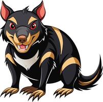 Fierce Tasmanian Devil Available on EPS File vector