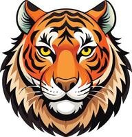 Fearless Tiger Head Available on EPS File vector
