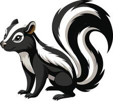 Playful Skunk Animal Available on EPS File vector