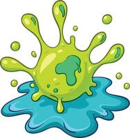 Abstract Slime Splashing Available on EPS File vector