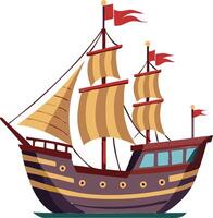 Historic Ship Available on EPS File vector