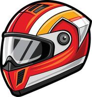 Power Racer Motorcycle Helmet Available on EPS File vector