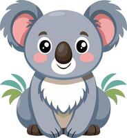 Koala in the Eucalyptus Forest Available on EPS File vector