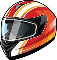 Custom Speedster Motorcycle Helmet Available on EPS File vector
