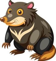 Mole in the Soil Available on EPS File vector