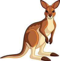 Kangaroo in the Outback Landscape Available on EPS File vector
