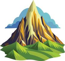 Sunset Mountain View Available on EPS File vector