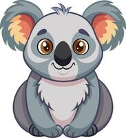 Adorable Koala in the Wild Available on EPS File vector