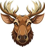 Regal Moose Head Insignia Available on EPS File vector