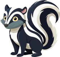 Distinctive Skunk Available on EPS File vector