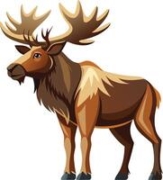 Majestic Moose in Wilderness Available on EPS File vector