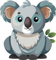 Koala Nestled in the Trees Available on EPS File vector