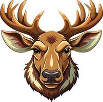 Authentic Moose Head Symbol Available on EPS File vector