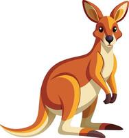 Energetic Kangaroo in the Outback Available on EPS File vector