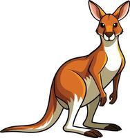 Kangaroo Bound Across the Terrain Available on EPS File vector