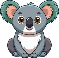 Cuddly Koala in the Wild Available on EPS File vector