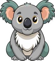 Koala Peacefully Resting Available on EPS File vector