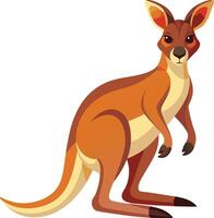 Kangaroo Hopping Across the Outback Available on EPS File vector