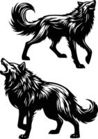 Shadowed Wolf Essence Available on EPS File vector