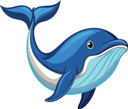 Mysterious Whale Available on EPS File vector