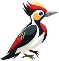 Elegant Woodpecker Available on EPS File vector