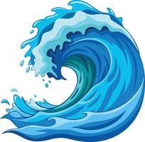 Dynamic Sea Wave Available on EPS File vector