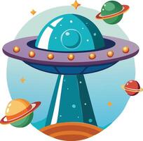 Classic UFO Available on EPS File vector