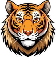 Majestic Tiger Head Available on EPS File vector