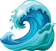 Serene Ocean Wave Available on EPS File vector