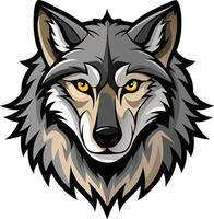 Wild Wolf Head Available on EPS File vector