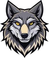 Fierce Wolf Head Available on EPS File vector
