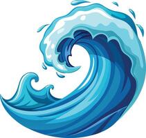 Powerful Water Wave Available on EPS File vector