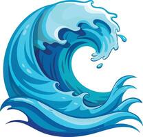 Rolling Water Wave Available on EPS File vector