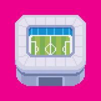 stadium pixel art vector