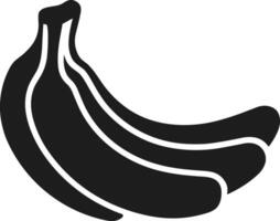 Banana Silhouette Illustration in Minimalist Style vector