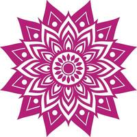 mandala design on a dark background, vector