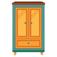 A wardrobe with a drawer for interior design vector